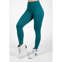 Yava Seamless Leggings - zielone damskie legginsy sportowe