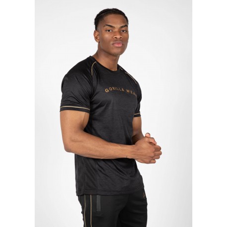 Fremont T-Shirt - czarno/złota koszulka sportowa