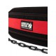 Nylon Dip Belt - czarno/czerwony pas do ćwiczeń