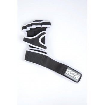 Yuma Weight Lifting Workout Gloves - czarno/białe rękawiczki treningowe