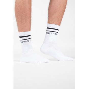 Crew Socks - białe długie skarpetki