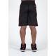 Buffalo Old School Workout Shorts - czarno/czerwone luźne spodenki