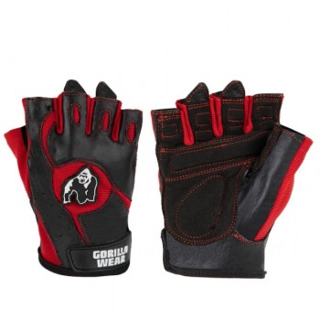 Mitchell Training Gloves - czarno/czerwone rękawiczki treningowe