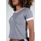 New Orleans Cropped - szary krótki t-shirt