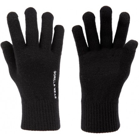 Waco Knitted Gloves - czarne rękawiczki zimowe