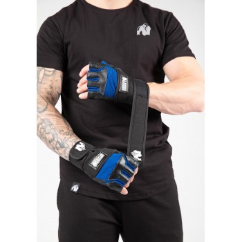 Dallas Wrist Wraps Gloves - czarno/niebieskie rękawiczki treningowe