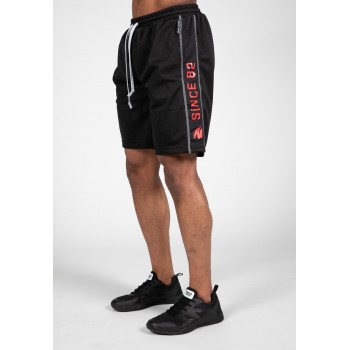 Functional Mesh Shorts - Black/Red