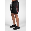 Functional Mesh Shorts - czarno/czerwone spodenki sportowe
