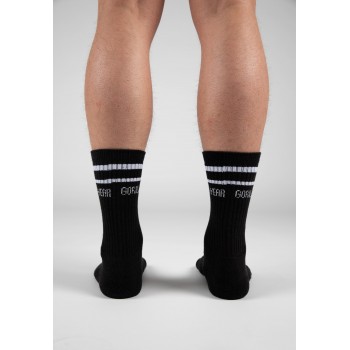 Crew Socks - czarne długie skarpetki 2pak