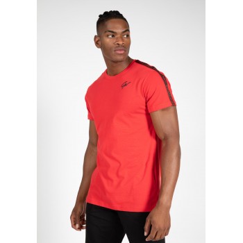 Gorilla Wear USA Chester T-shirt - czarno/czerwona koszulka na trening