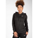Pixley Zipped Hoodie - czarna bluza damska sportowa